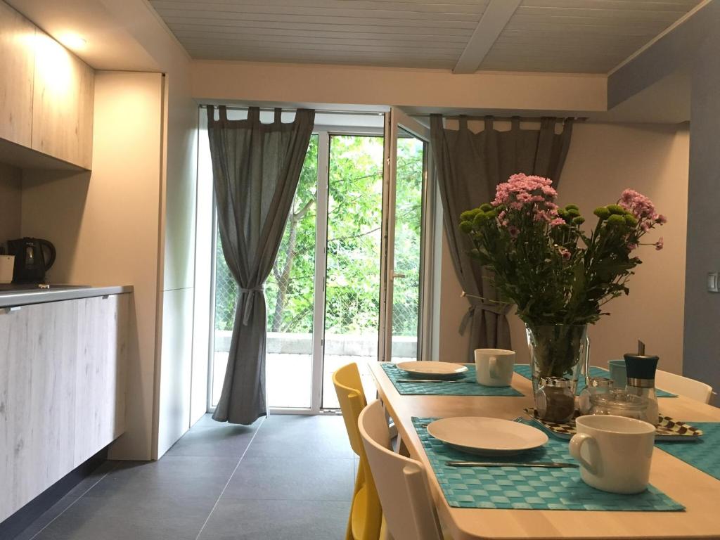 Kuchyň nebo kuchyňský kout v ubytování Kwiatowa6 Apartamenty Szczawnica