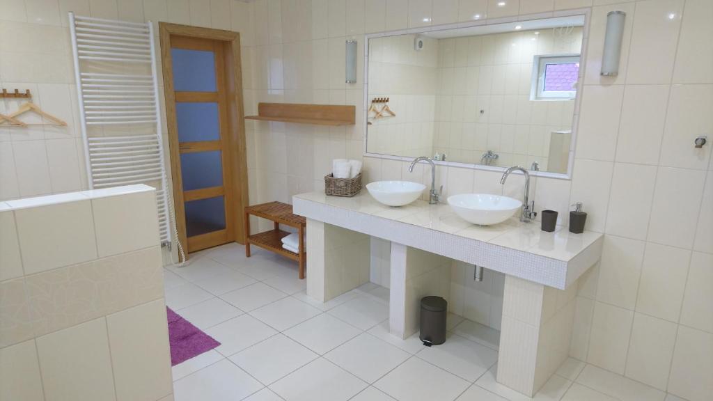 Koupelna v ubytování Apartmán Pod Klášterem