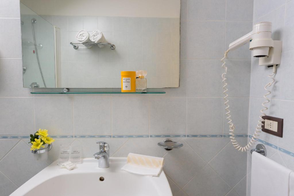 Koupelna v ubytování Hotel Dei Capitani