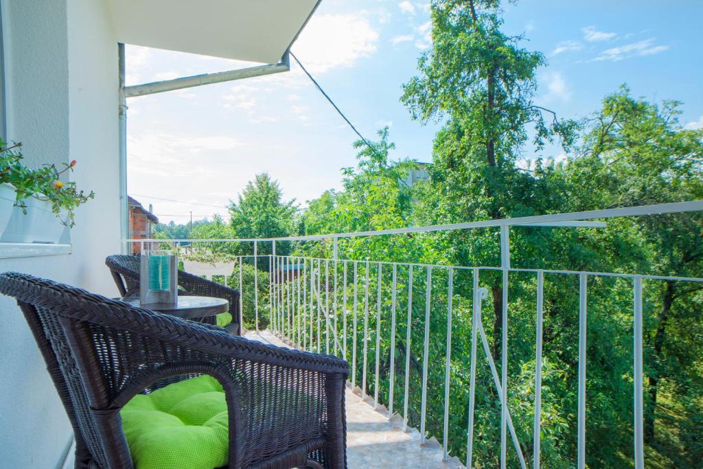 Balkón nebo terasa v ubytování Apartman Višnja