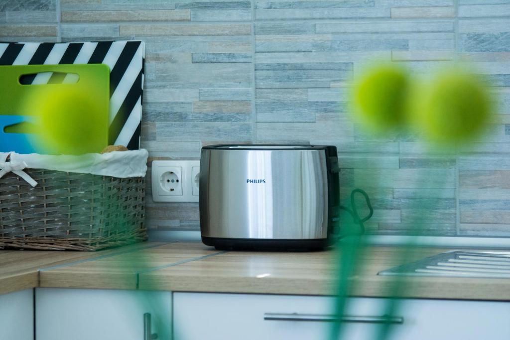 Kuchyň nebo kuchyňský kout v ubytování Apartman Višnja