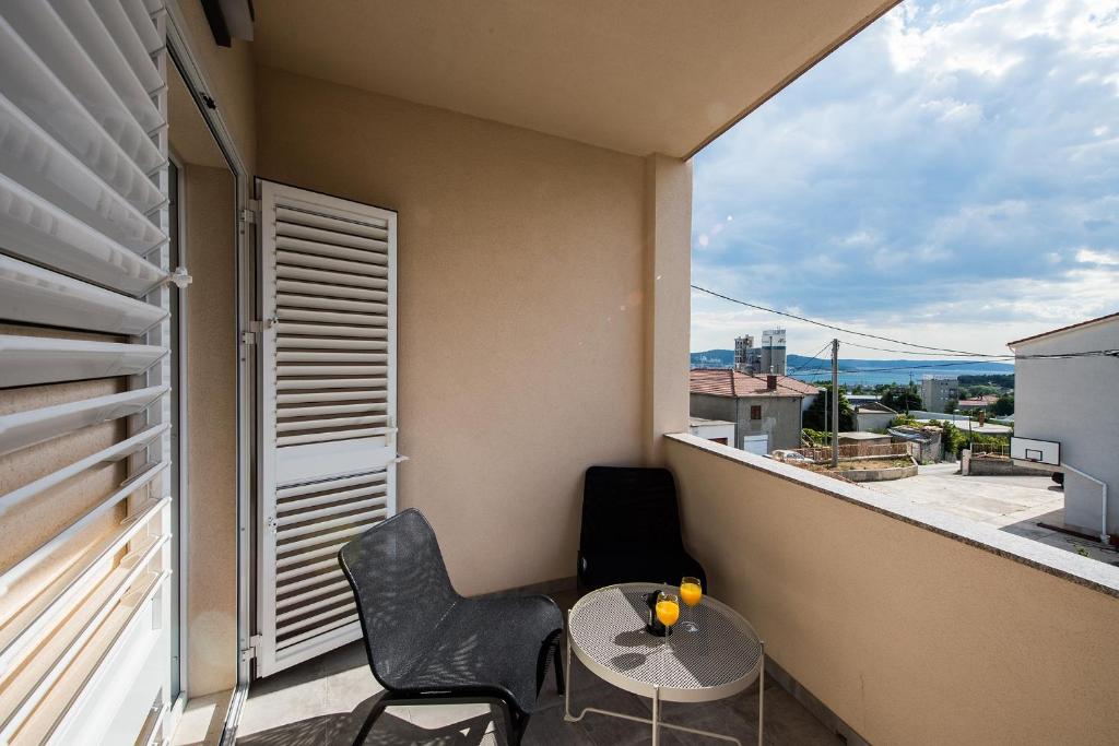 Balkón alebo terasa v ubytovaní Solin apartments Praetorium