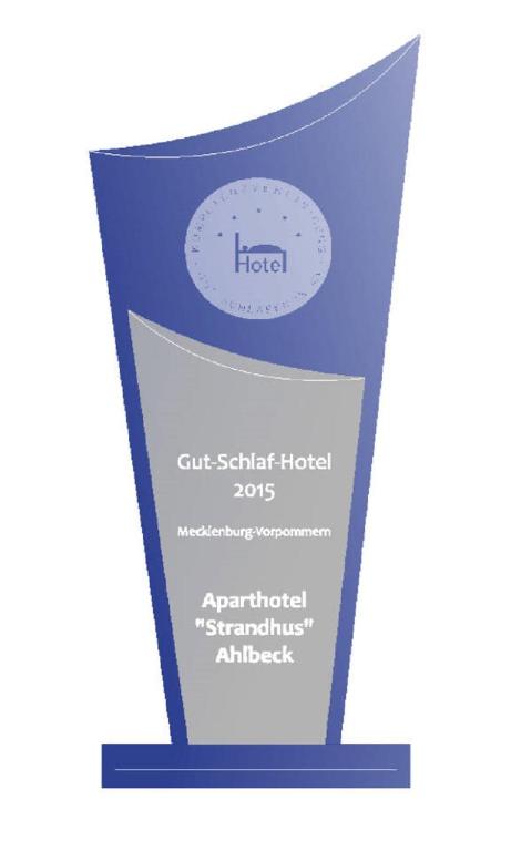 Certifikát, hodnocení, plakát nebo jiný dokument vystavený v ubytování Aparthotel Strandhus