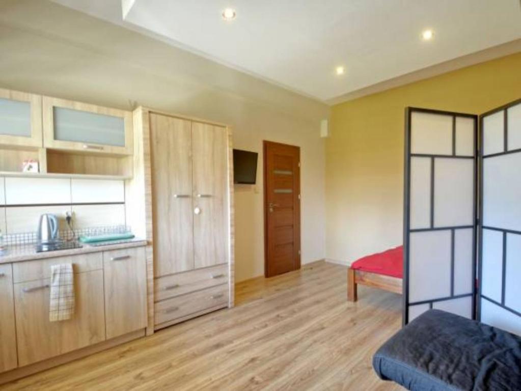 Kuchyňa alebo kuchynka v ubytovaní Mini Apartamenty Dominika