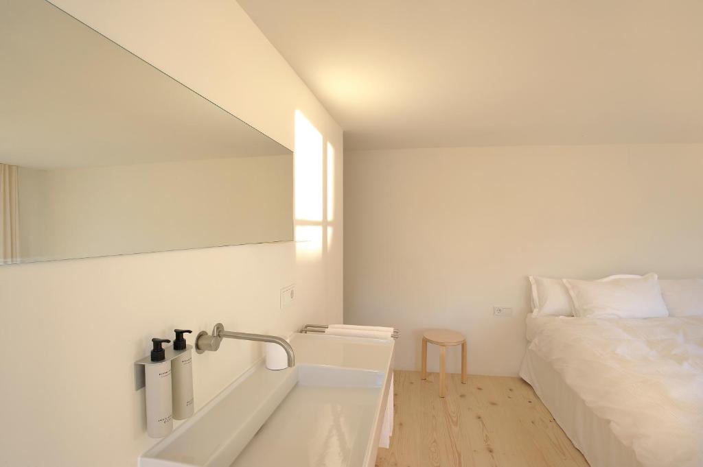 Postel nebo postele na pokoji v ubytování BAR10ZIMMER