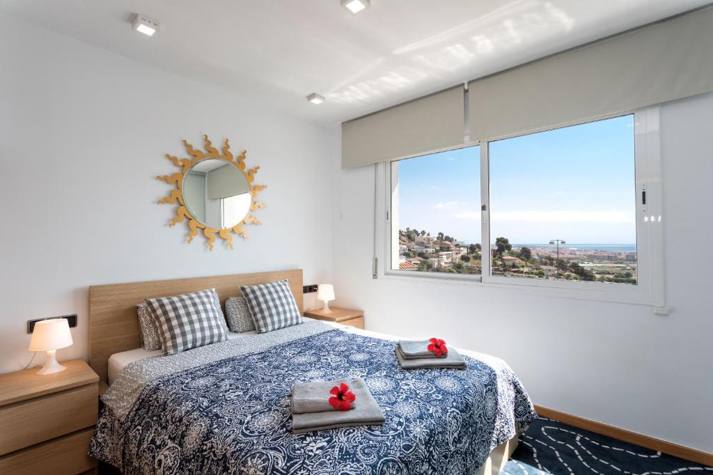 Posteľ alebo postele v izbe v ubytovaní Costa Maresme Apartment