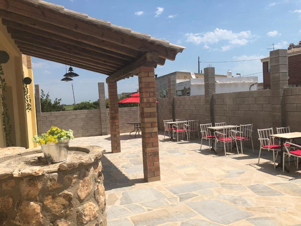 Restaurace v ubytování Albergue Delta