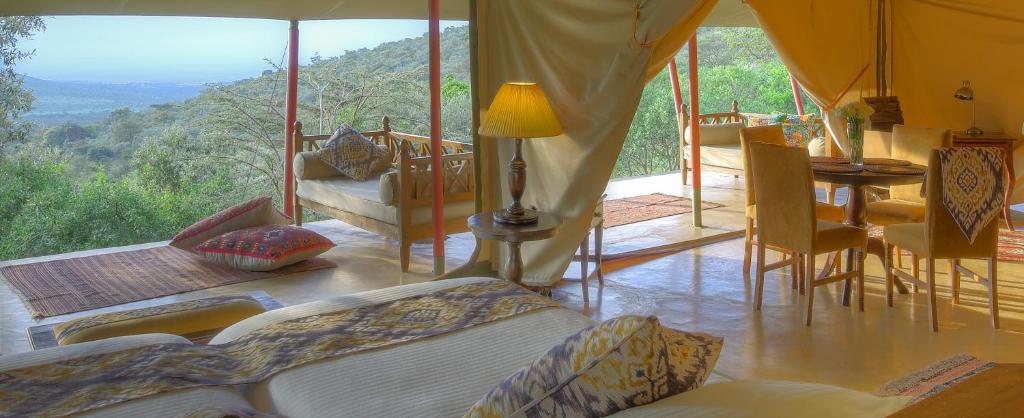 Příroda nedaleko luxury tent