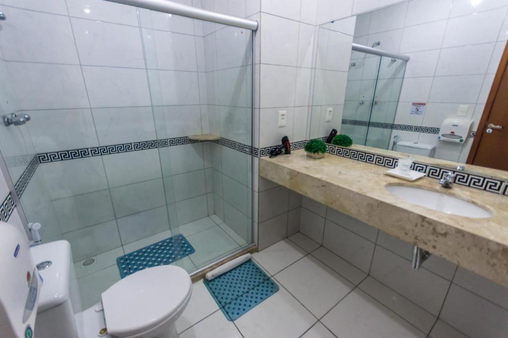 Koupelna v ubytování Cambuci Hotel
