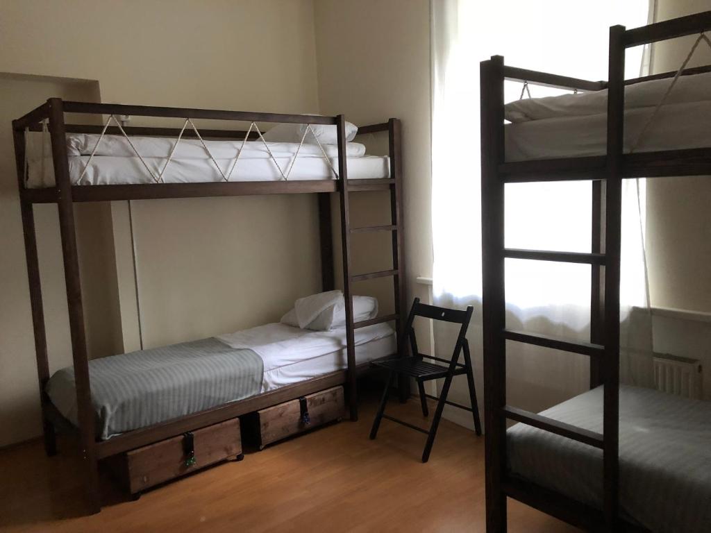 Postel nebo postele na pokoji v ubytování Rock'n'hostel