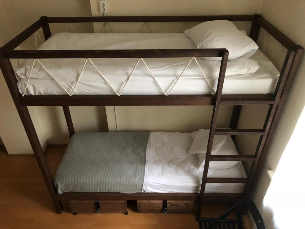 Postel nebo postele na pokoji v ubytování Rock'n'hostel
