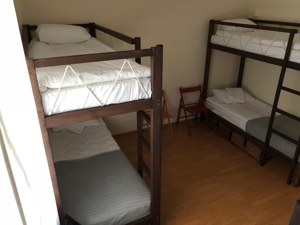Postel nebo postele na pokoji v ubytování Rock'n'hostel