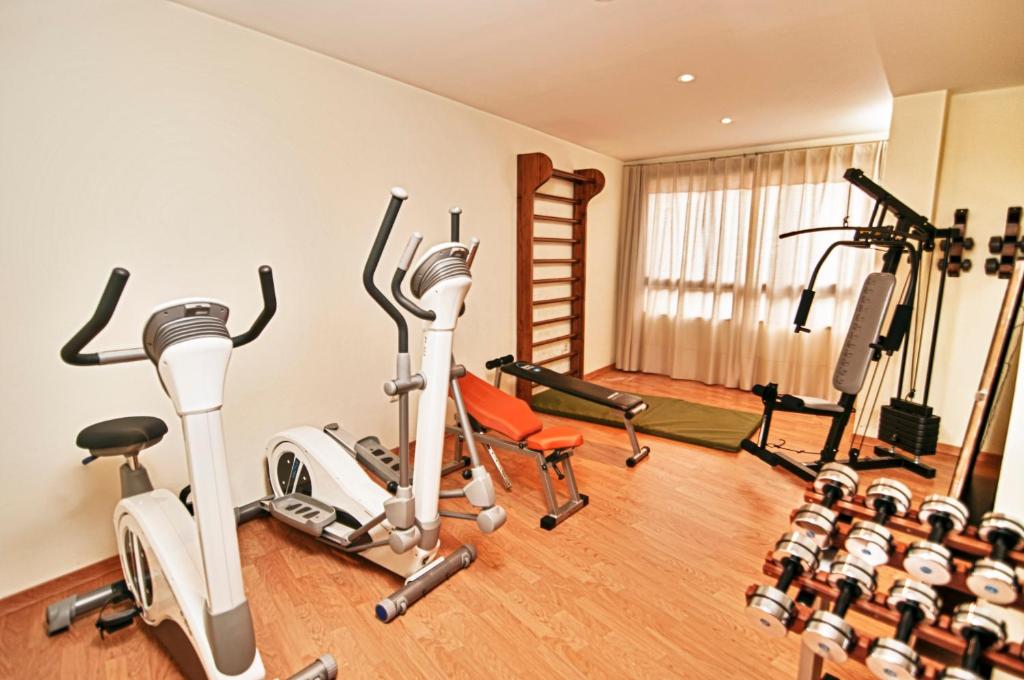 Fitness centrum a/nebo fitness zařízení v ubytování Hotel Nuevo Palas