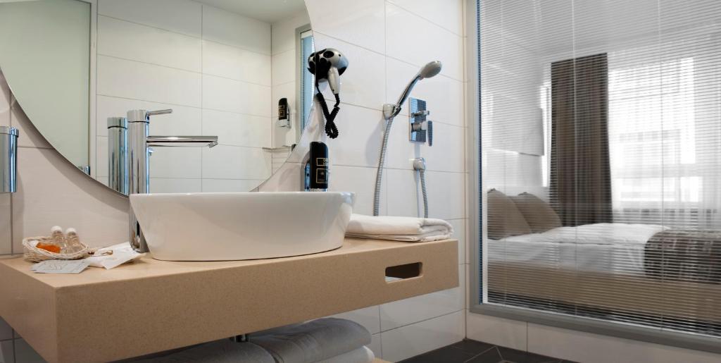 Koupelna v ubytování Hotel Bayer's