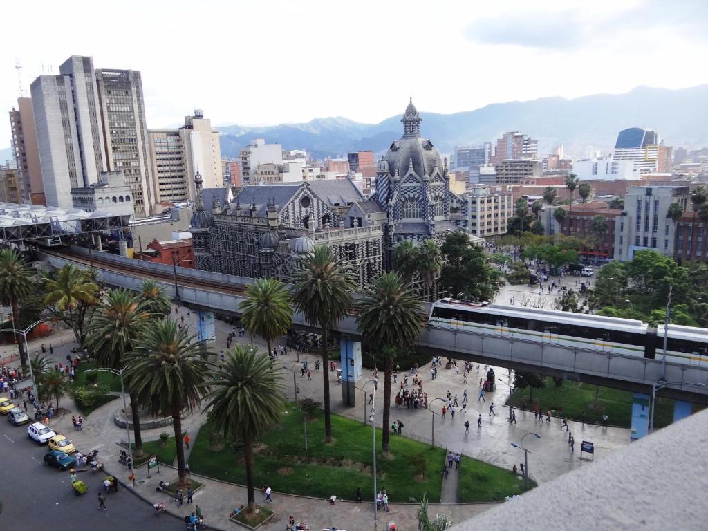 Nespecifikovaný výhled na destinaci Medellín nebo výhled na město při pohledu z hotelu