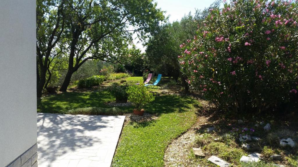 Zahrada ubytování Apartment Istrian view