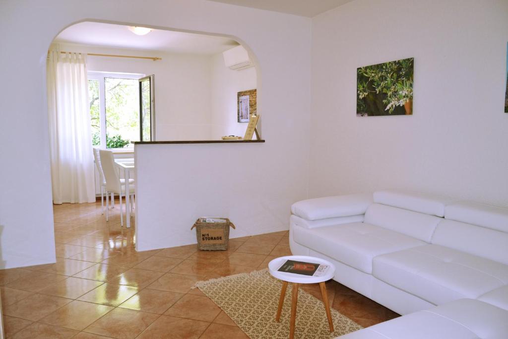 Posezení v ubytování Apartment Istrian view
