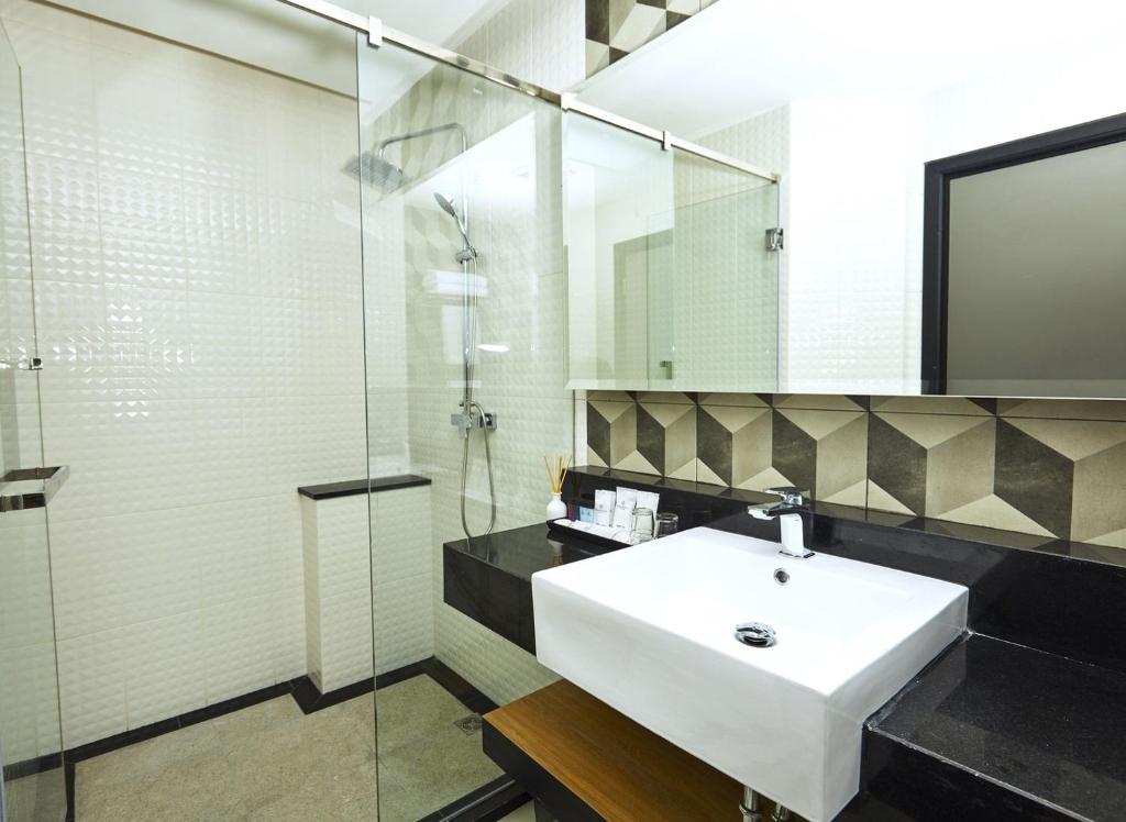 Koupelna v ubytování Chezzotel Pattaya