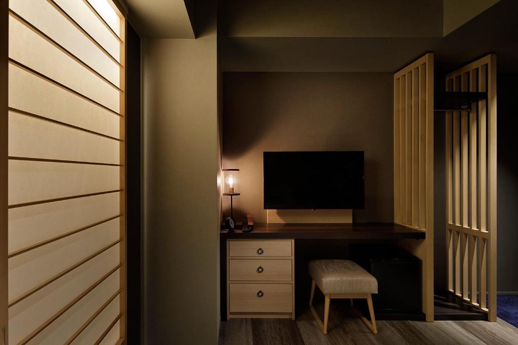 TV a/nebo společenská místnost v ubytování Hotel Resol Kyoto Kawaramachi Sanjo