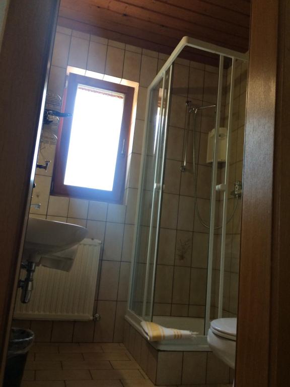 Kúpeľňa v ubytovaní Landhaus Ahrn