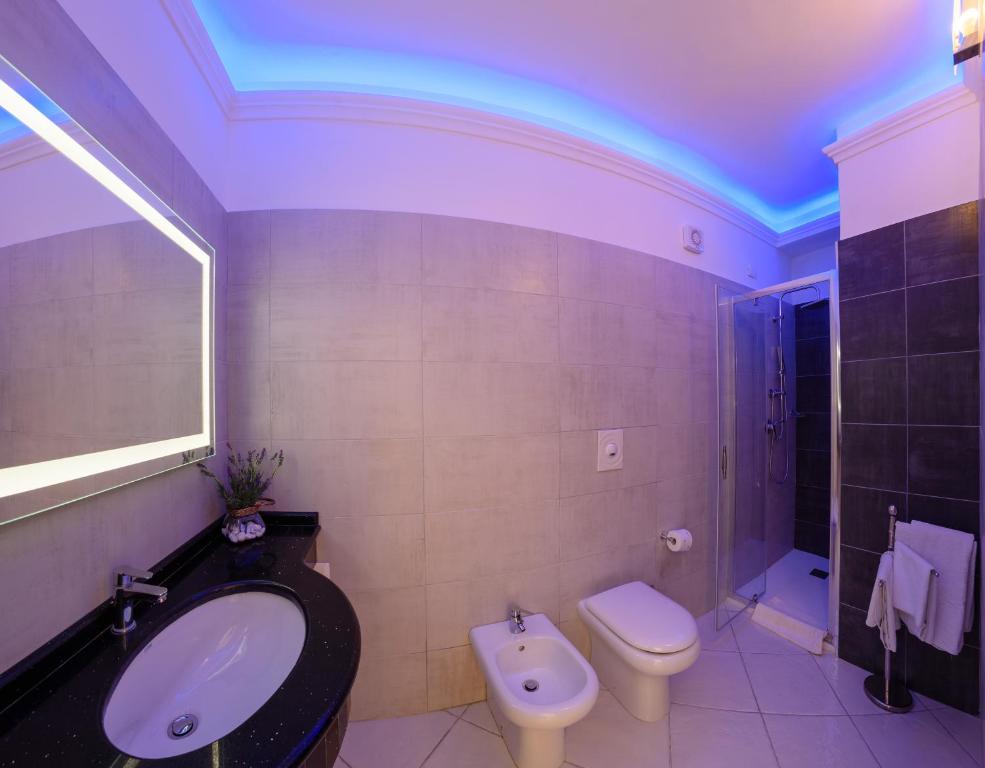 Koupelna v ubytování Hotel Bussola