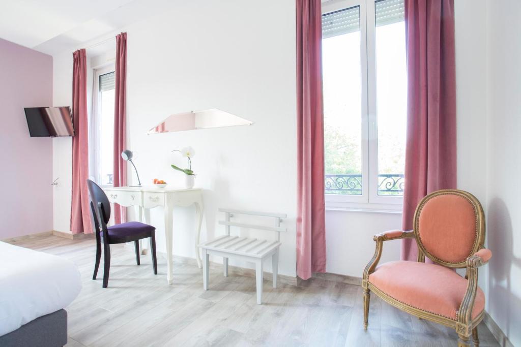 Posezení v ubytování Hôtel d'Angleterre