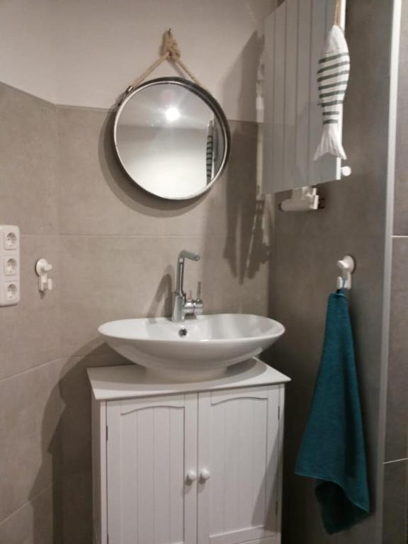 Koupelna v ubytování Gästezimmer Am Hüstert
