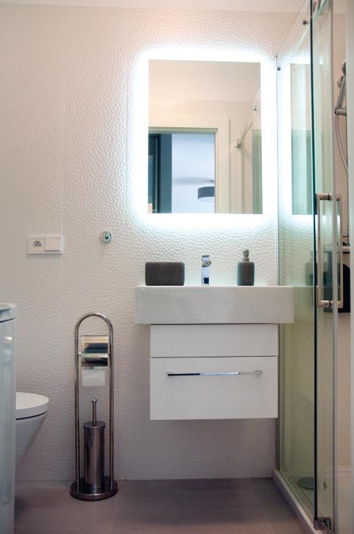 Kúpeľňa v ubytovaní Gold Platinium apartament z widokiem na morze
