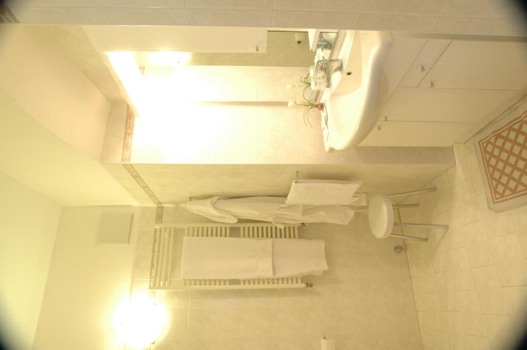 Koupelna v ubytování Hotel Savoia