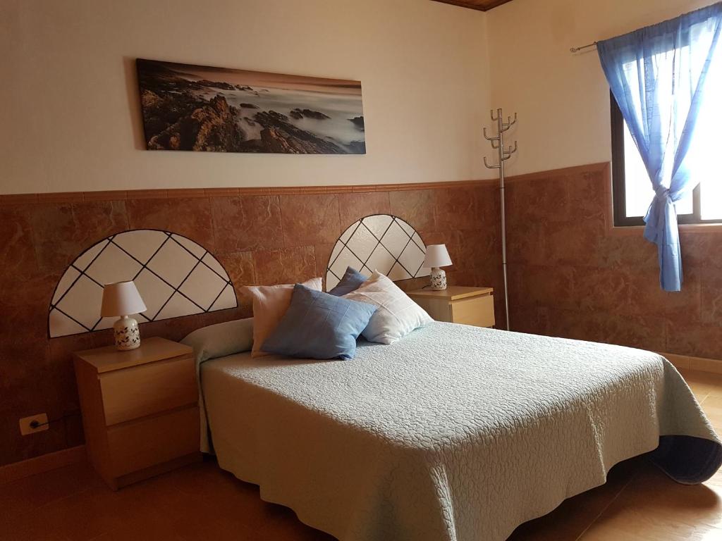 Punta de Galdar Nature and Confortにあるベッド