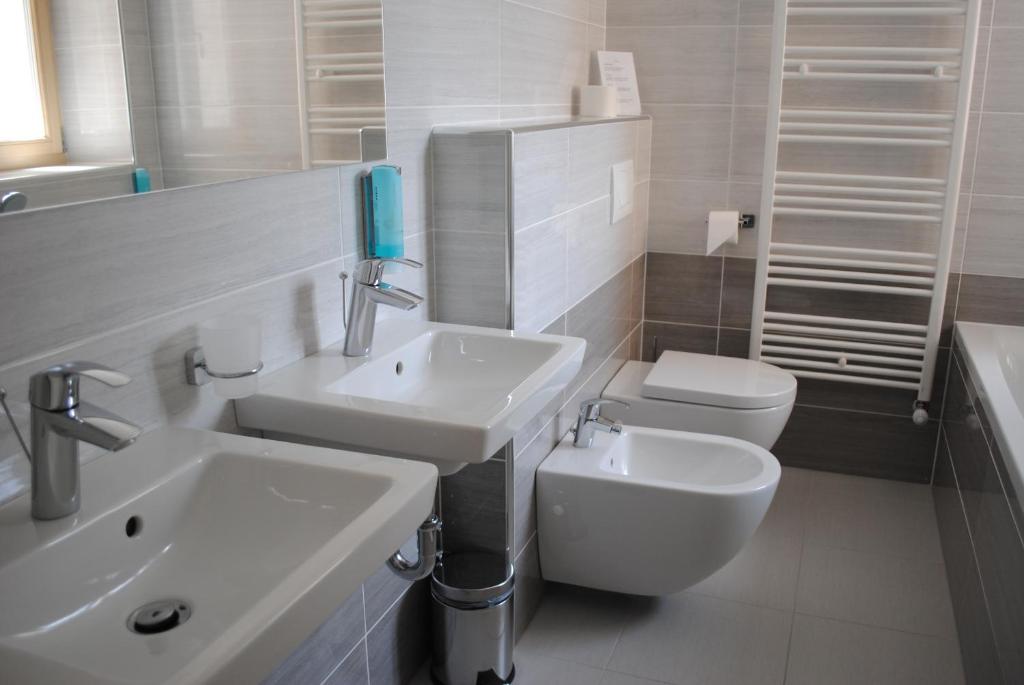 Koupelna v ubytování Hotel Dvorec