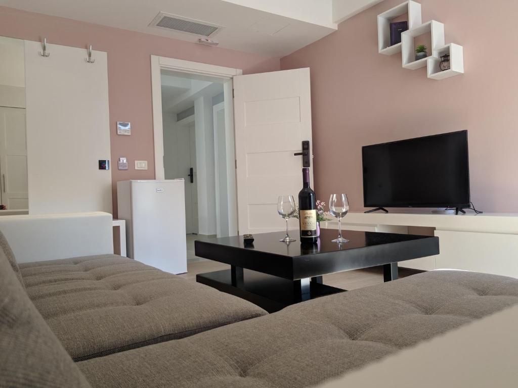 TV a/nebo společenská místnost v ubytování Bella Vista B&B