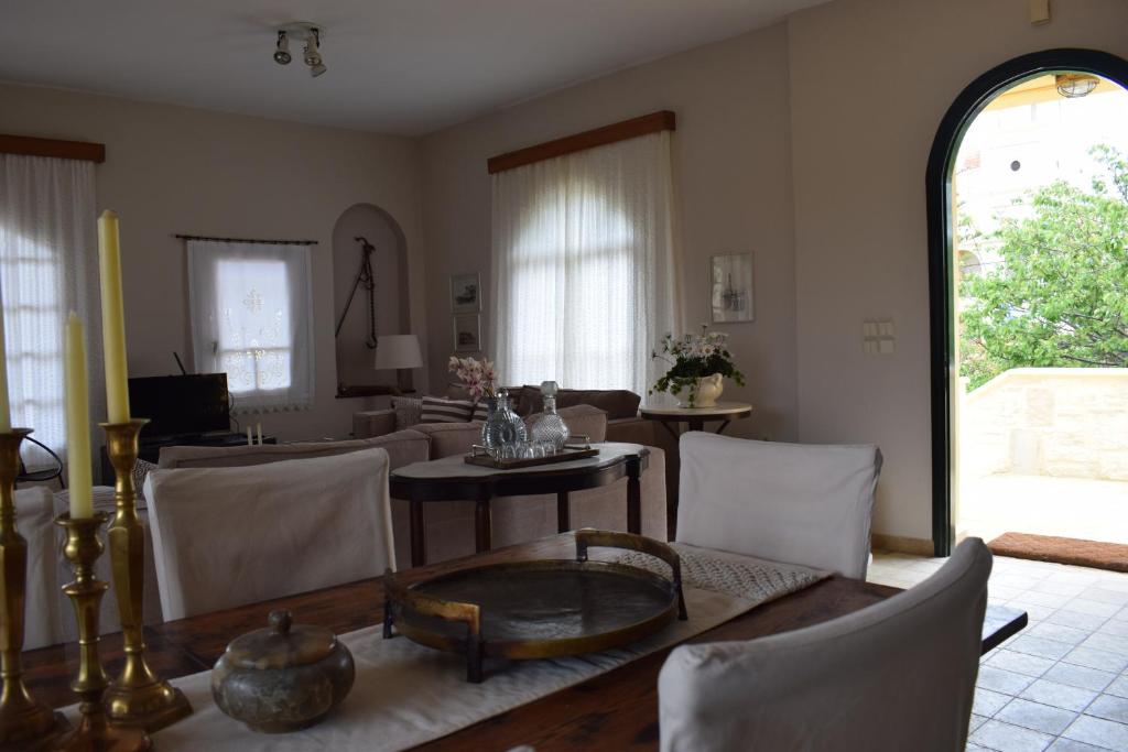 Posezení v ubytování Villa Avly