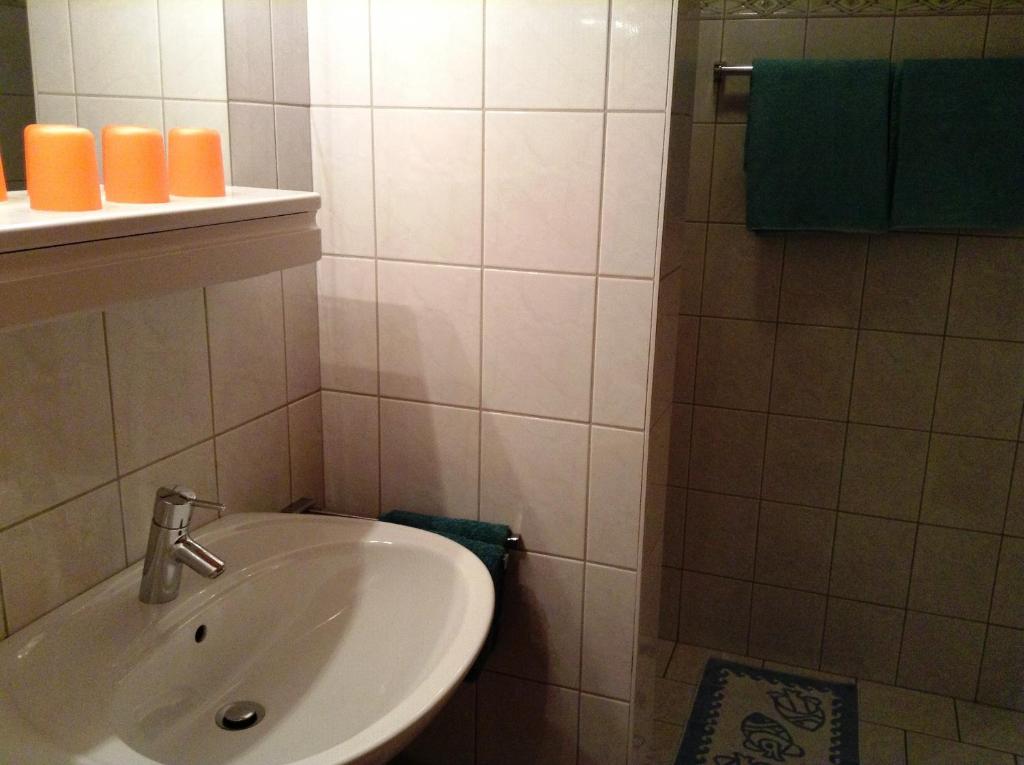 Koupelna v ubytování Landhaus Griesser