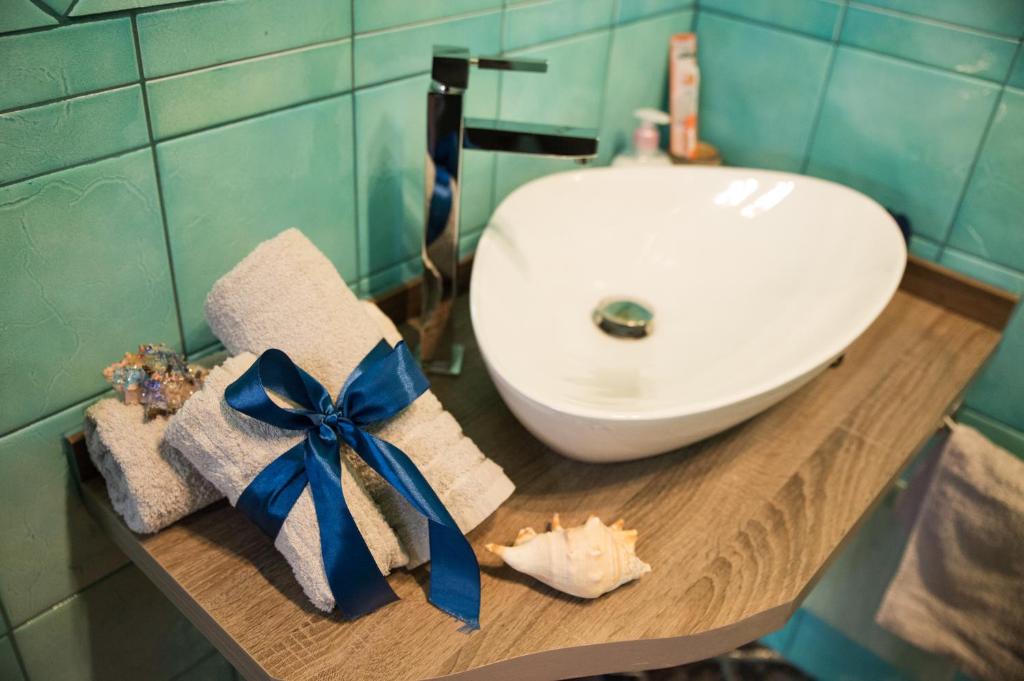 Koupelna v ubytování Acqua Azzurra