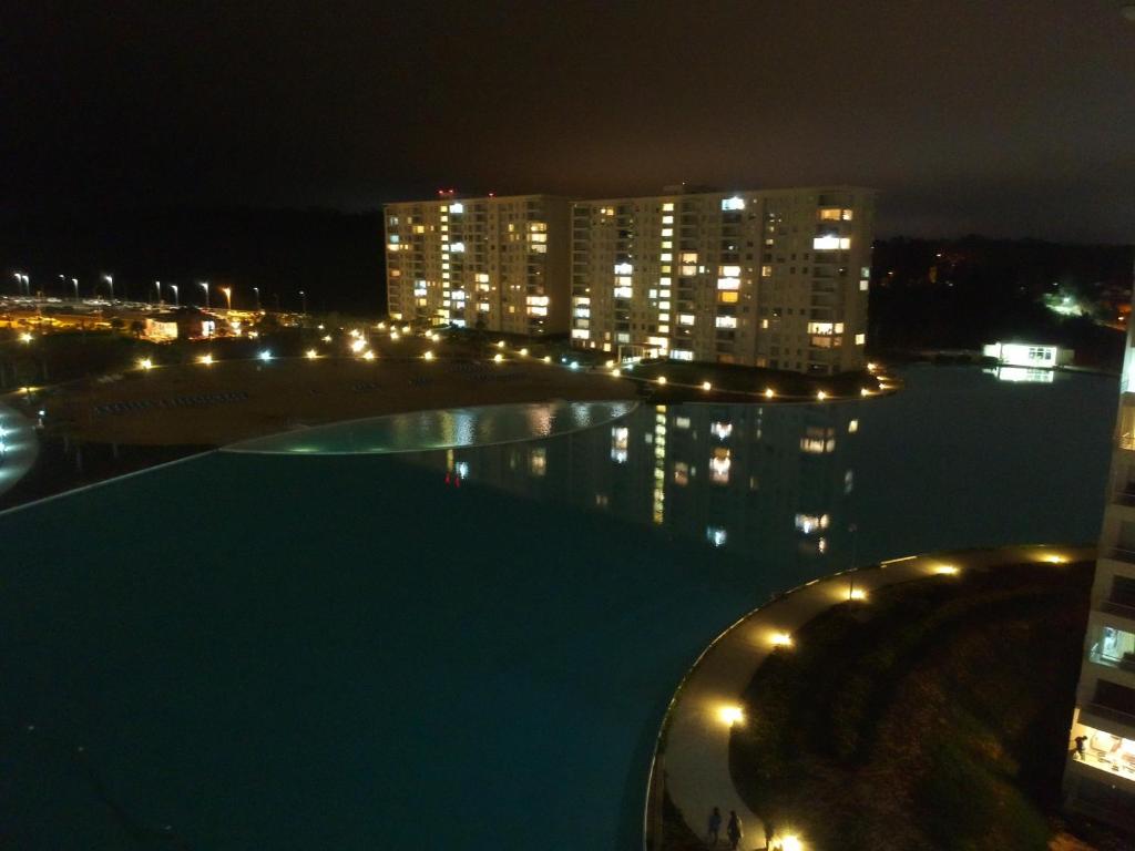 Nespecifikovaný výhled na destinaci Algarrobo nebo výhled na město při pohledu z apartmánu