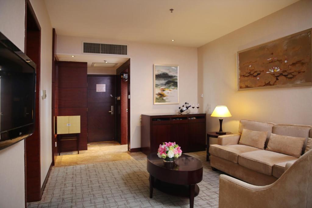 Posezení v ubytování Felicity Hotel Shenzhen, Luohu Railway Station