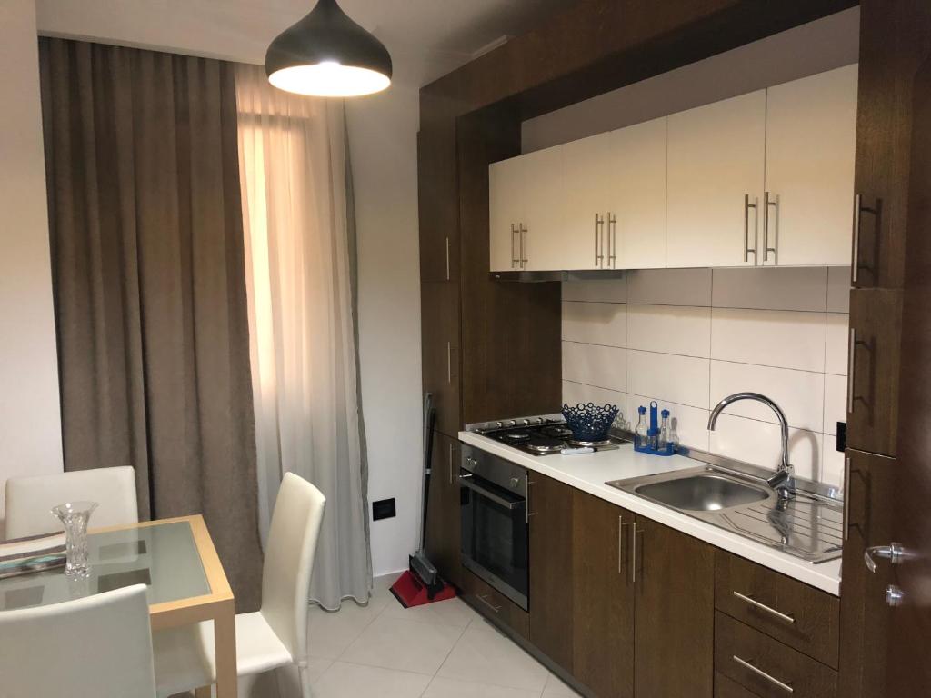 Kuchyň nebo kuchyňský kout v ubytování Carpe Diem Apartments-Hotel