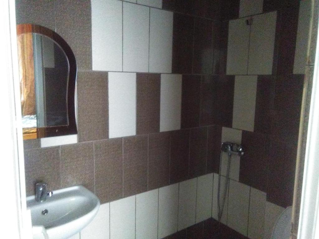 Koupelna v ubytování Str.Agmashenebeli 548