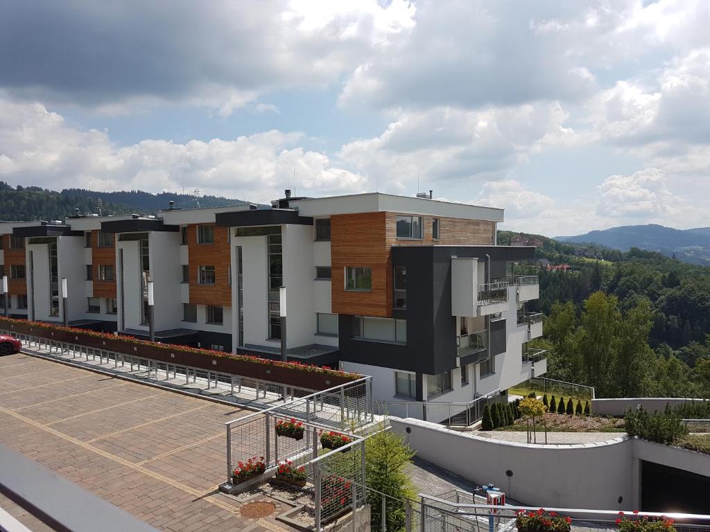 Nespecifikovaný výhled na hory nebo výhled na hory při pohledu z apartmánu