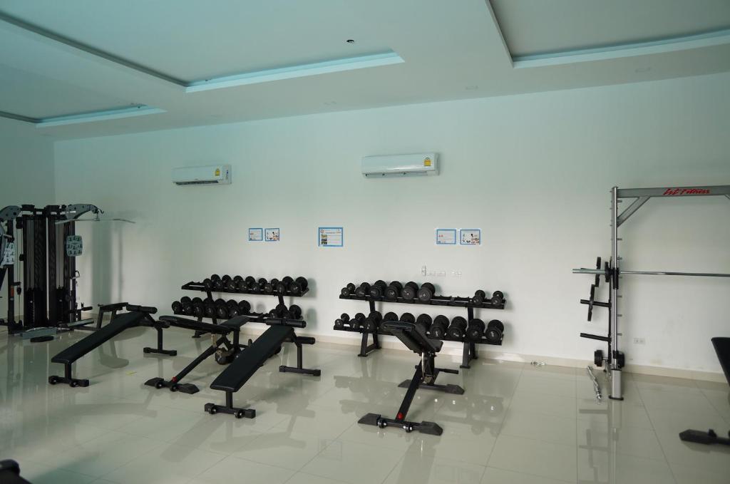 Fitness centrum a/nebo fitness zařízení v ubytování DREAMNEST Studio in Laguna Beach Resort - Maldives