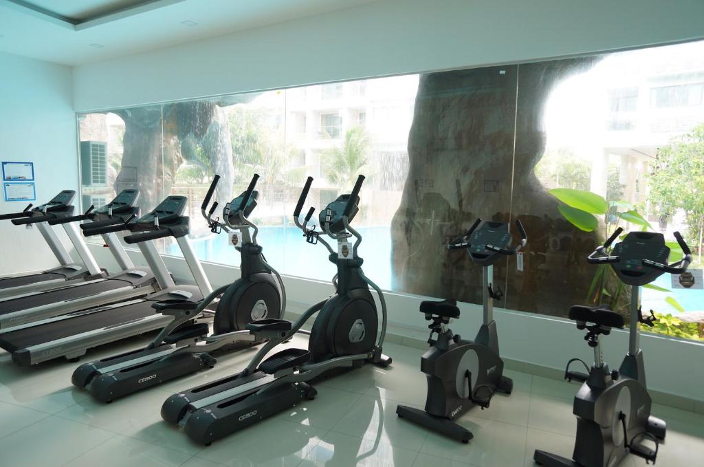 Fitness centrum a/nebo fitness zařízení v ubytování DREAMNEST Studio in Laguna Beach Resort - Maldives