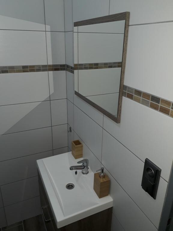 Koupelna v ubytování Apartmán Na Pekárně