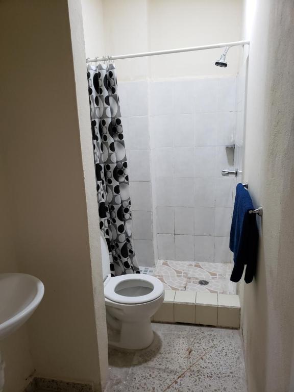 Koupelna v ubytování Hotel El Dorado