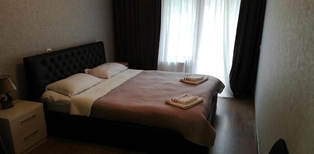 Postel nebo postele na pokoji v ubytování Guesthouse Ori Beli in Mestia