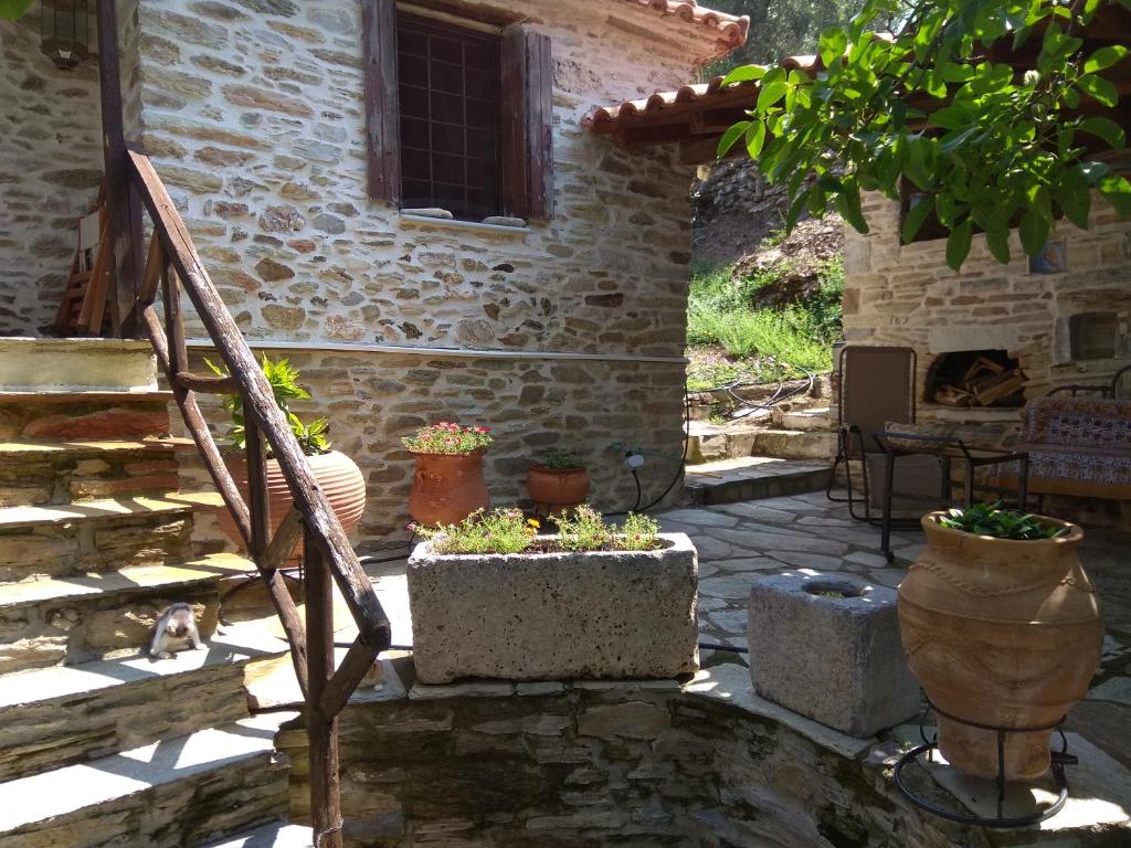 Ogród w obiekcie Pelion Zervochia