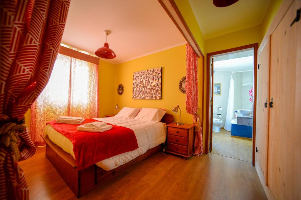 Postel nebo postele na pokoji v ubytování D. Maria Palmela
