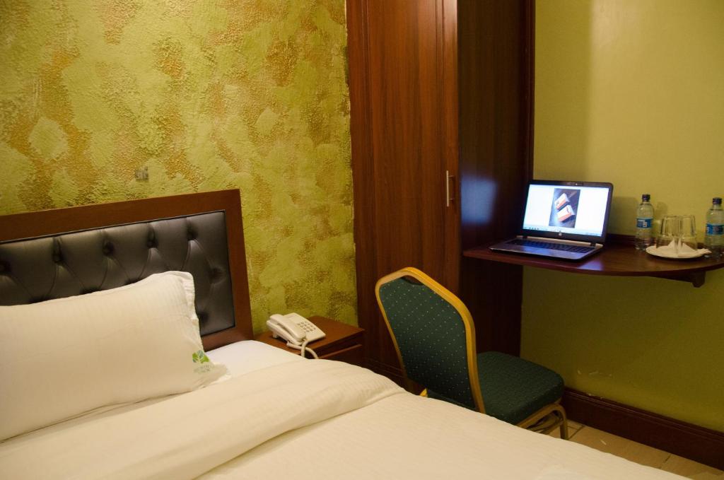 TV a/nebo společenská místnost v ubytování Ash White Hotel