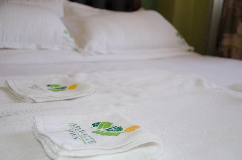 Postel nebo postele na pokoji v ubytování Ash White Hotel