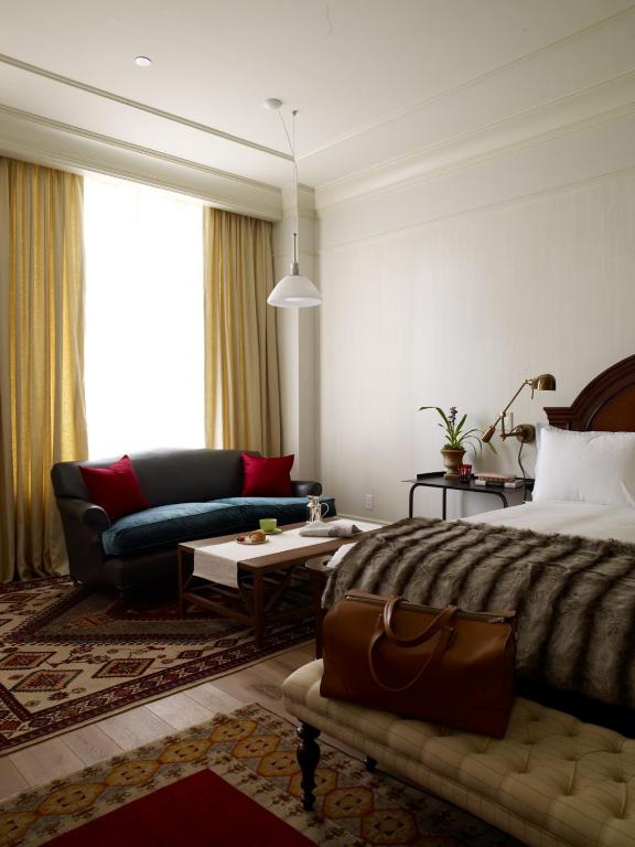 Istumisnurk majutusasutuses The Greenwich Hotel